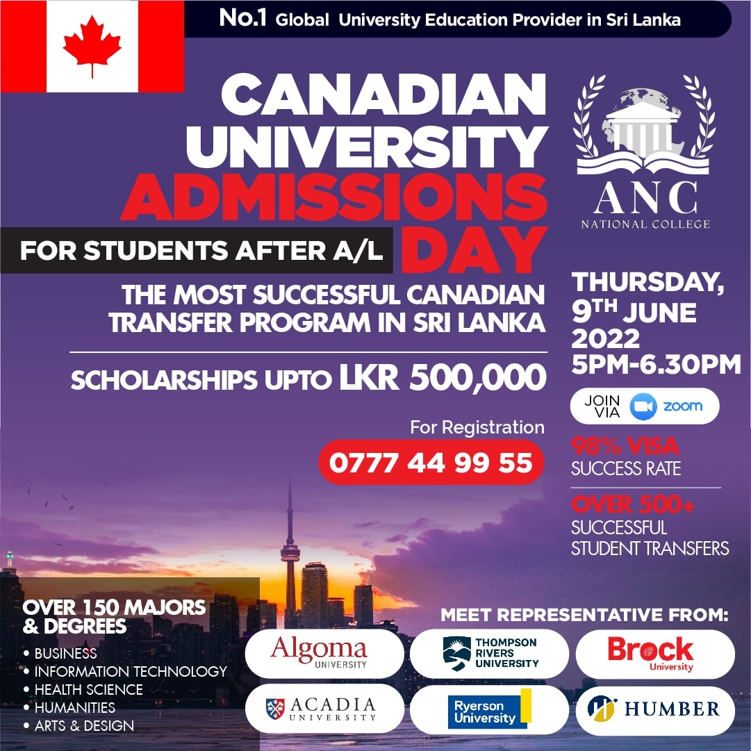 Canadian University Open Day (9th June)